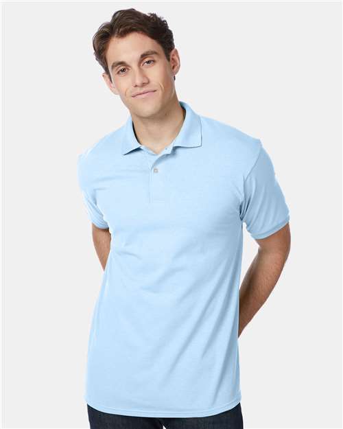 Men's EcoSmart® Jersey Polo - Light Blue