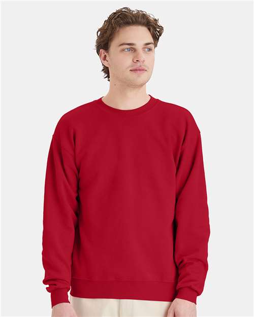 Unisex EcoSmart® Crewneck Sweatshirt - Deep Red