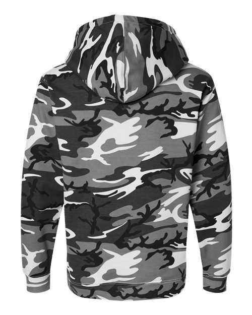 Unisex Camo Fleece Hoodie Sweatshirt - Urban Woodland