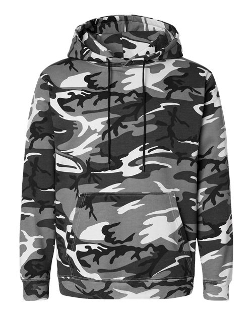 Unisex Camo Fleece Hoodie Sweatshirt - Urban Woodland