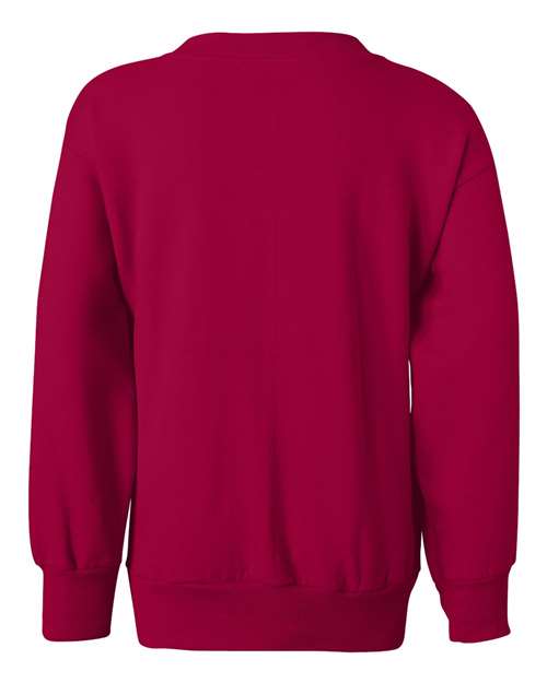 Youth EcoSmart® Crewneck Sweatshirt - Deep Red