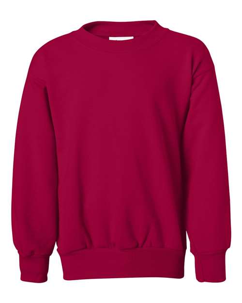 Youth EcoSmart® Crewneck Sweatshirt - Deep Red