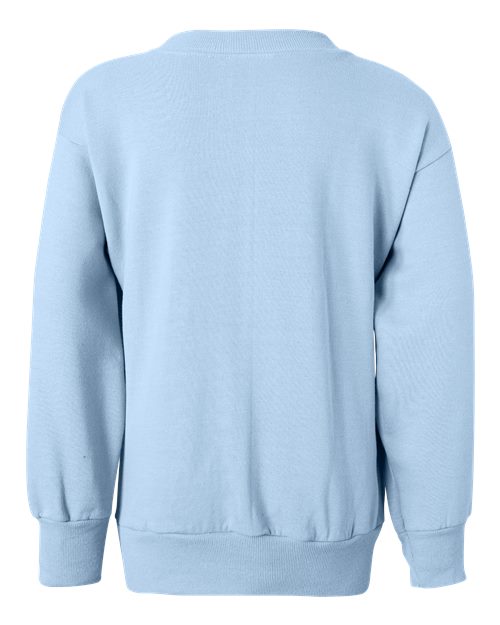 Youth EcoSmart® Crewneck Sweatshirt - Light Blue