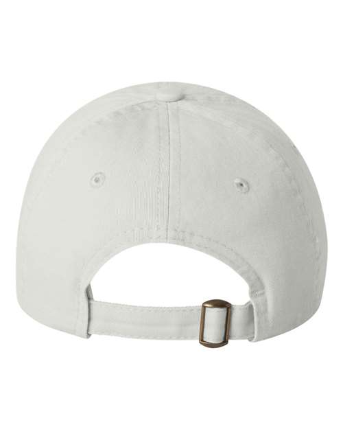 Youth Small Fit Bio-Washed Dad Hat - White