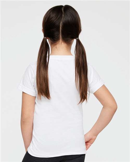 Girls' Fine Jersey Tee - White