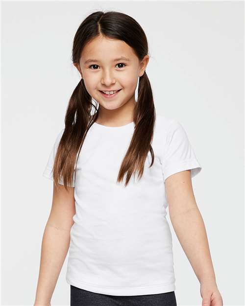 Girls' Fine Jersey Tee - White