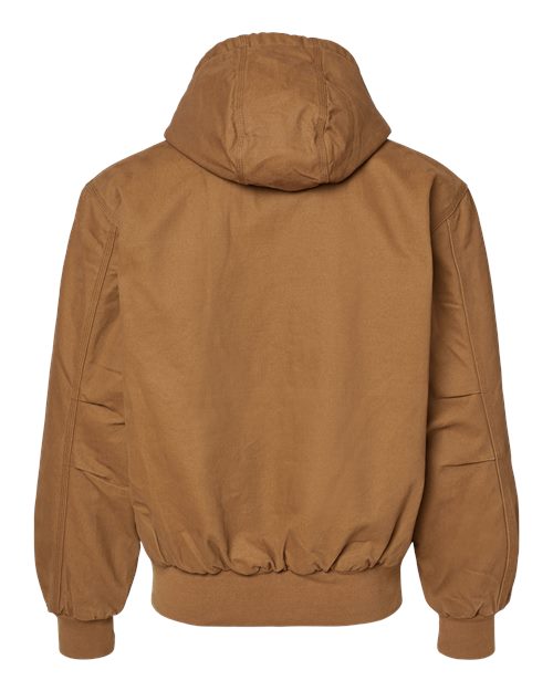 Men's Cheyenne Boulder Cloth™ Hooded Jacket with Tricot Quilt Lining - Saddle
