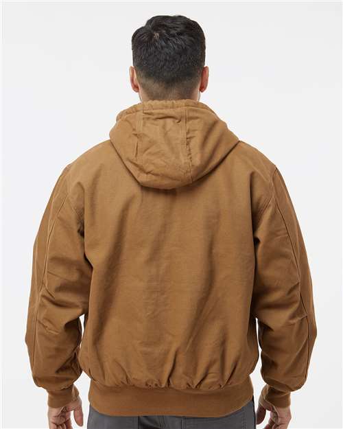 Men's Cheyenne Boulder Cloth™ Hooded Jacket with Tricot Quilt Lining - Saddle