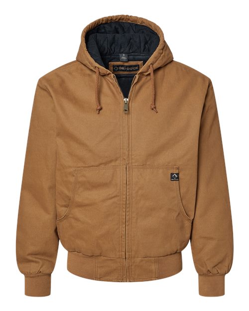 Men's Tall Cheyenne Boulder Cloth™ Hooded Jacket with Tricot Quilt Lining - Saddle