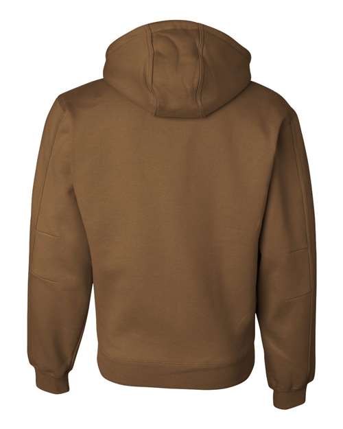 Men's Tall Crossfire Heavyweight Power Fleece Hooded Jacket with Thermal Lining - Saddle