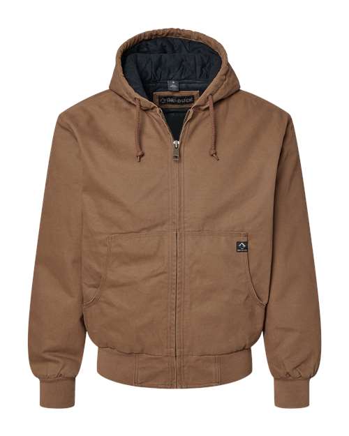 Men's Tall Cheyenne Boulder Cloth™ Hooded Jacket with Tricot Quilt Lining - Field Khaki
