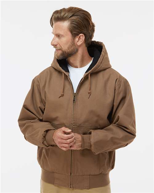 Men's Tall Cheyenne Boulder Cloth™ Hooded Jacket with Tricot Quilt Lining - Field Khaki