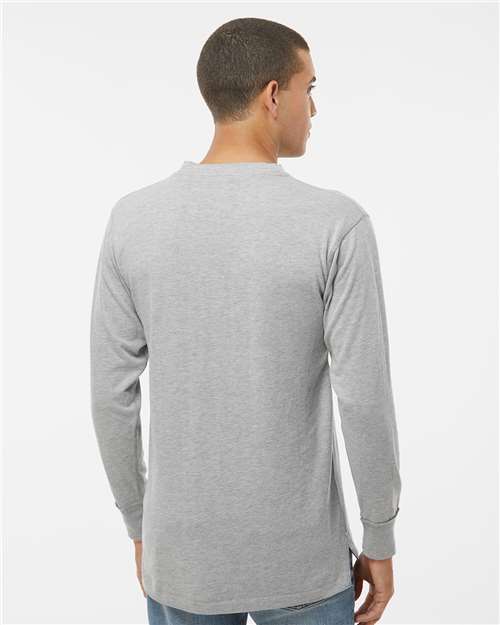 Men's Vintage Brushed Jersey Henley - Oxford