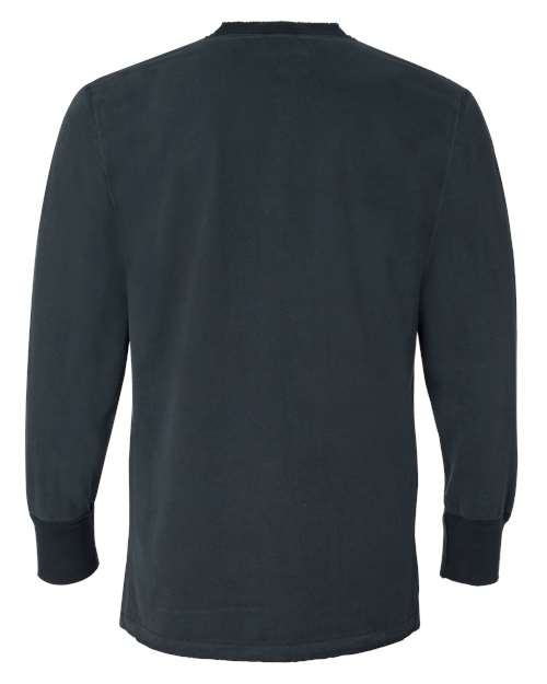 Men's Vintage Brushed Jersey Henley - Vintage Navy