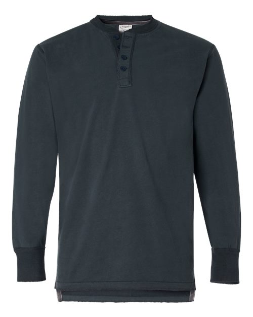 Men's Vintage Brushed Jersey Henley - Vintage Navy