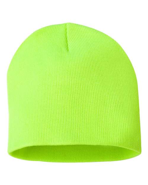 8" Beanie - Safety Yellow
