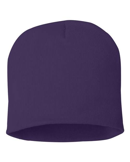 8" Beanie - Purple