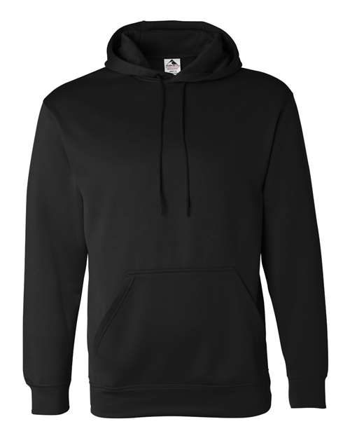 Men's Wicking Fleece Hooded Sweatshirt - Black
