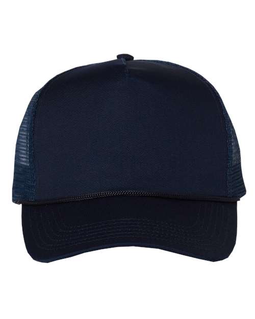 Five-Panel Trucker Cap - Navy