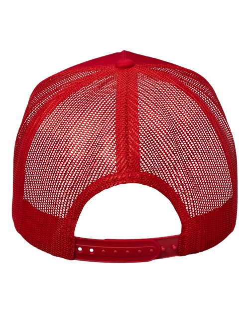 Five-Panel Trucker Cap - Red