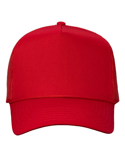 Five-Panel Trucker Cap - Red