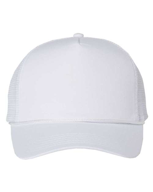 Five-Panel Trucker Cap - White