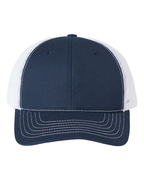 USA-Made Trucker Cap - Navy/ White