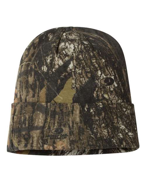 12" Licensed Camo Cuffed Beanie - Mossy Oak BreakUp