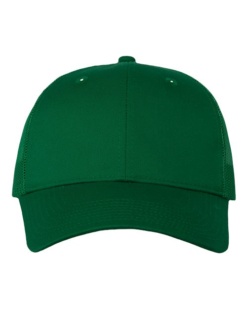 Mesh-Back Twill Trucker Cap - Kelly