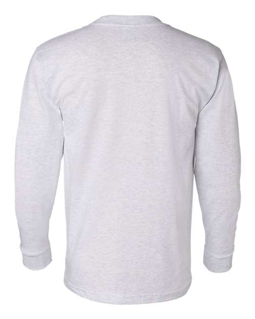 Unisex USA-Made Long Sleeve Pocket T-Shirt - Ash