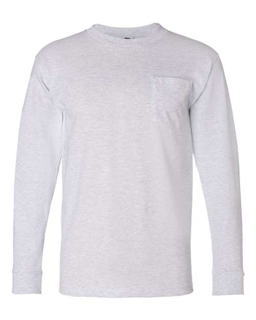 Unisex USA-Made Long Sleeve Pocket T-Shirt - Ash