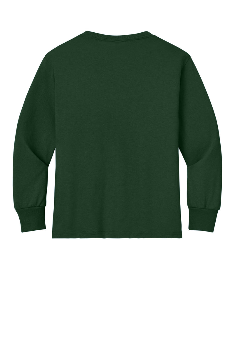 Jerzees Youth Dri-Power 50/50 Cotton/Poly Long Sleeve - Forest Green