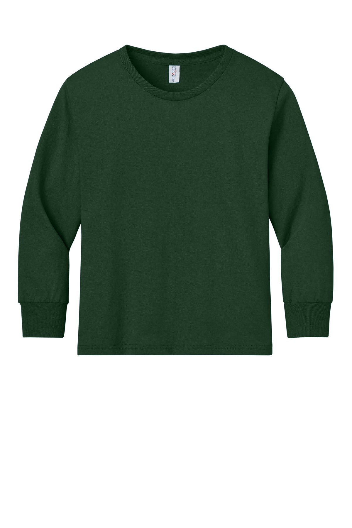 Jerzees Youth Dri-Power 50/50 Cotton/Poly Long Sleeve - Forest Green