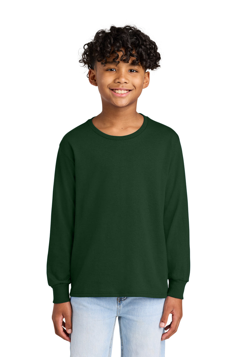 Jerzees Youth Dri-Power 50/50 Cotton/Poly Long Sleeve - Forest Green