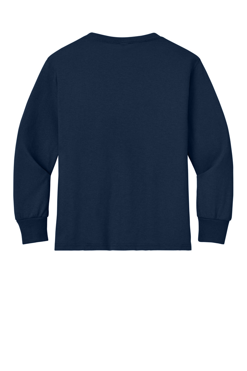 Jerzees Youth Dri-Power 50/50 Cotton/Poly Long Sleeve - J. Navy