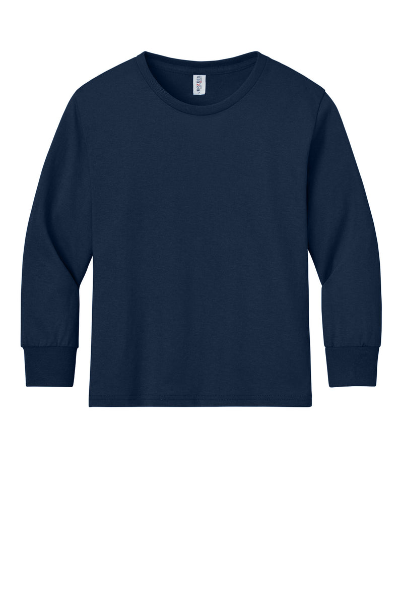 Jerzees Youth Dri-Power 50/50 Cotton/Poly Long Sleeve - J. Navy