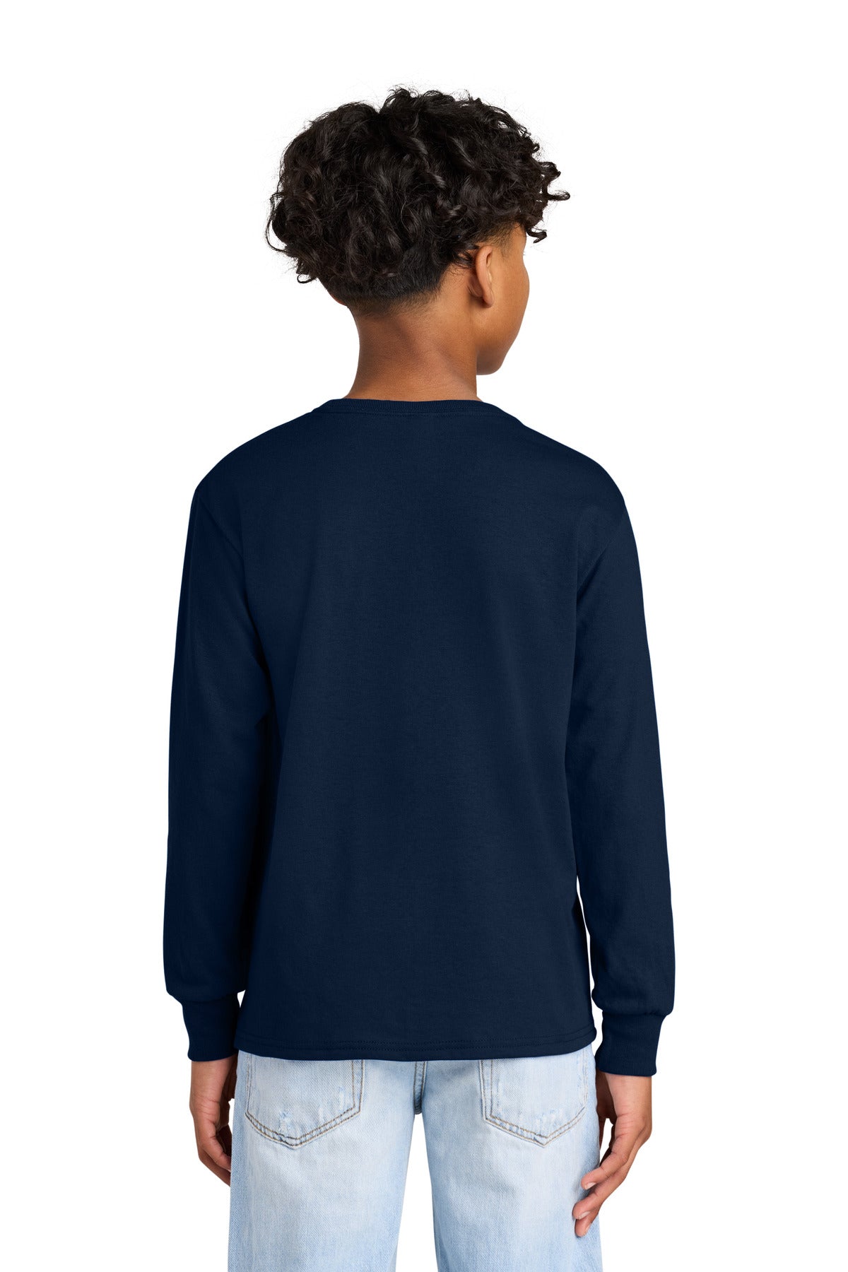 Jerzees Youth Dri-Power 50/50 Cotton/Poly Long Sleeve - J. Navy