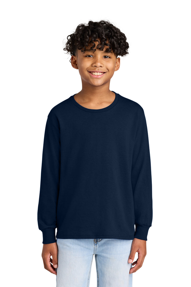 Jerzees Youth Dri-Power 50/50 Cotton/Poly Long Sleeve - J. Navy