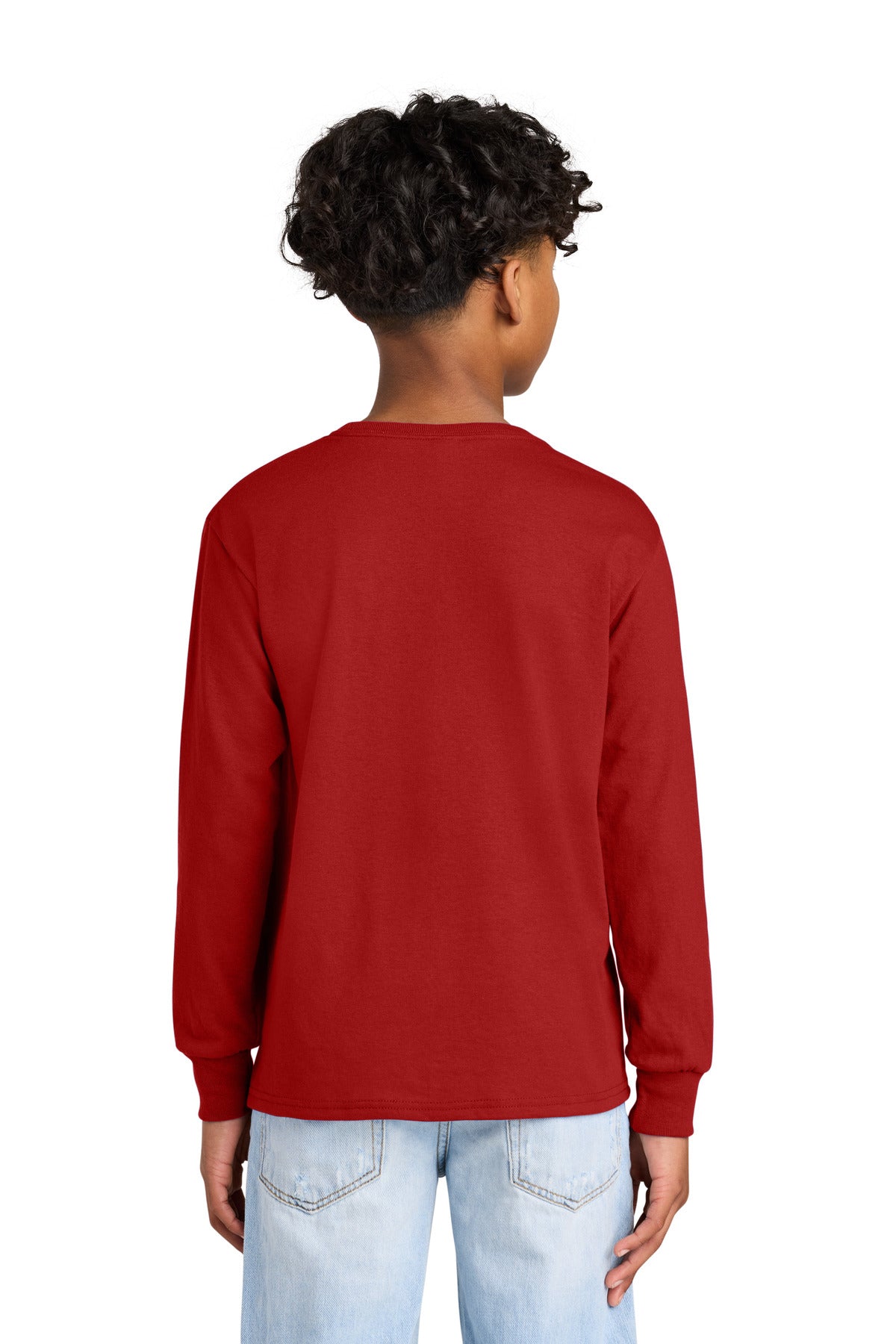 Jerzees Youth Dri-Power 50/50 Cotton/Poly Long Sleeve - True Red