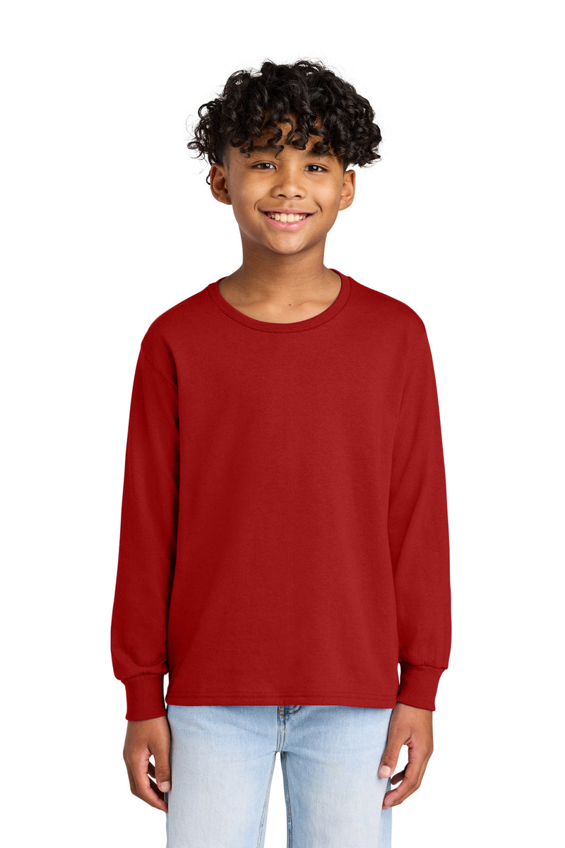 Jerzees Youth Dri-Power 50/50 Cotton/Poly Long Sleeve - True Red