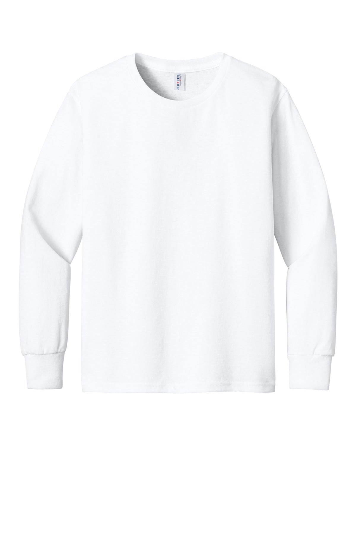 Jerzees Youth Dri-Power 50/50 Cotton/Poly Long Sleeve - White