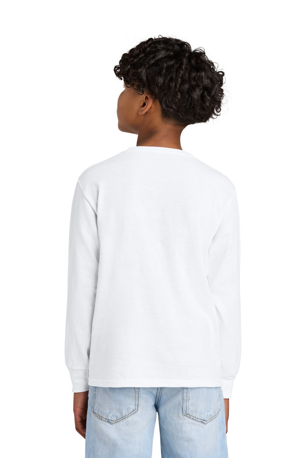 Jerzees Youth Dri-Power 50/50 Cotton/Poly Long Sleeve - White