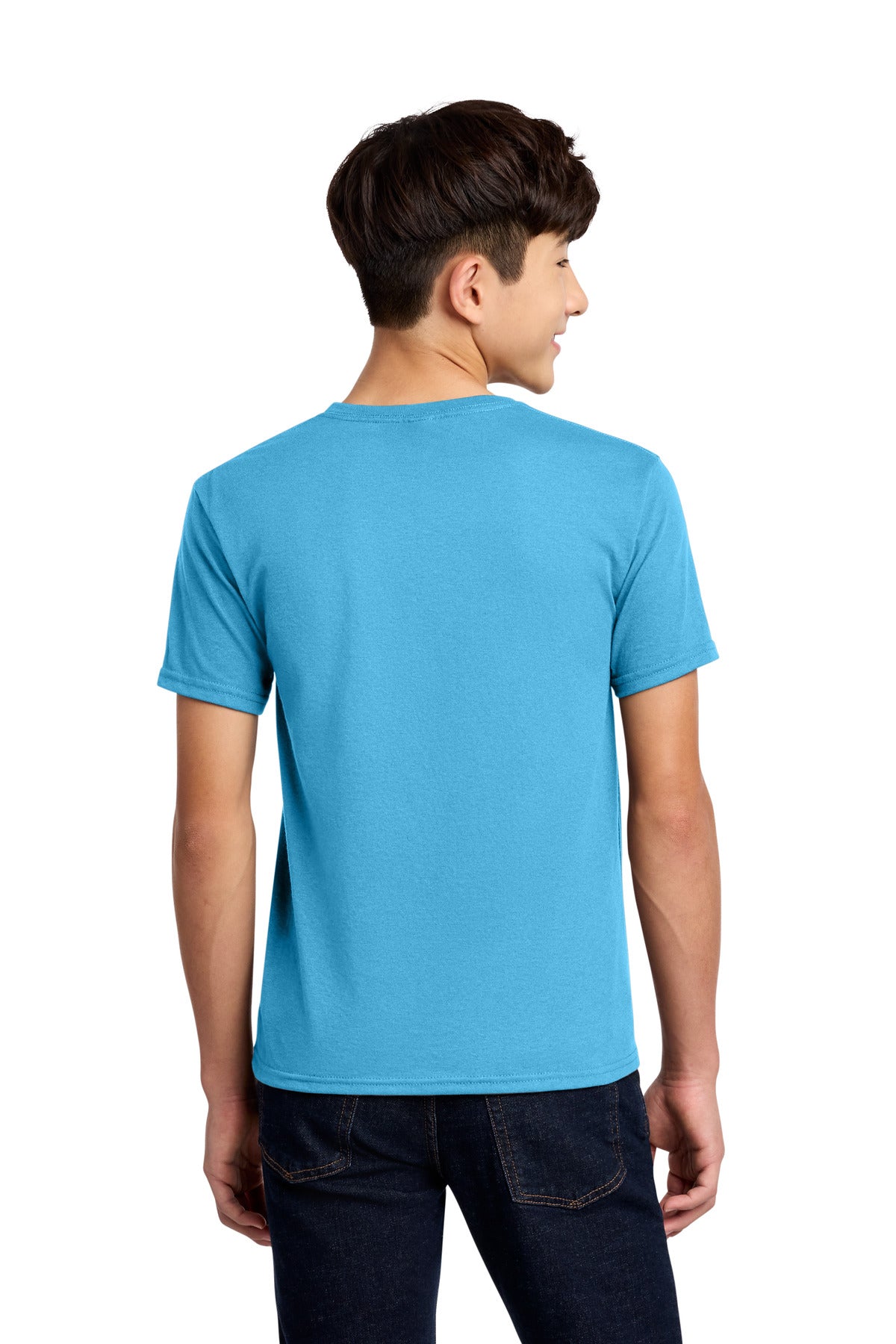 Jerzees - Youth Dri-Power 50/50 Cotton/Poly T-Shirt - Aquatic Blue