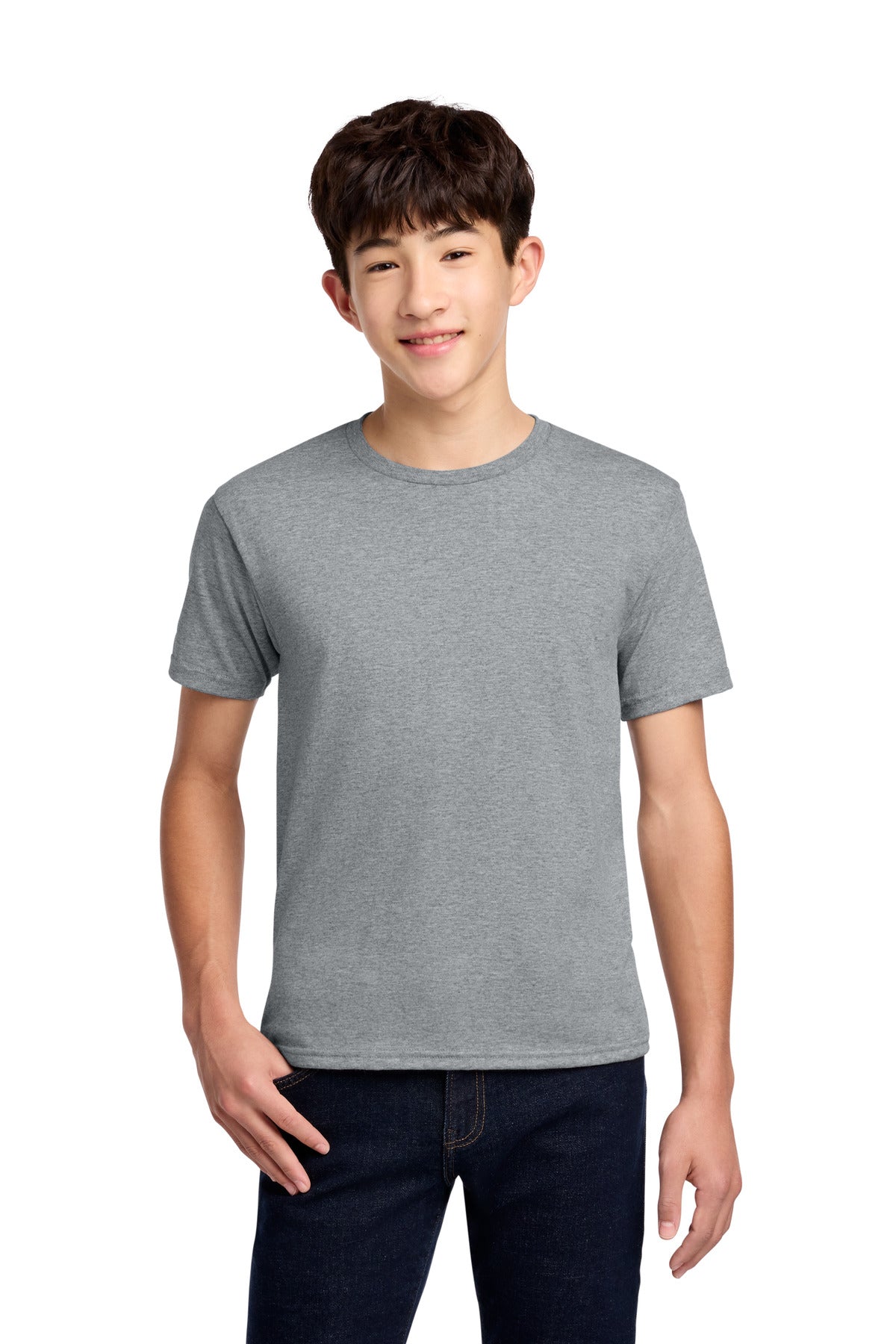 Jerzees - Youth Dri-Power 50/50 Cotton/Poly T-Shirt - Athletic Heather