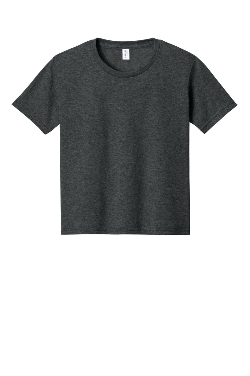 Jerzees - Youth Dri-Power 50/50 Cotton/Poly T-Shirt - Black Heather