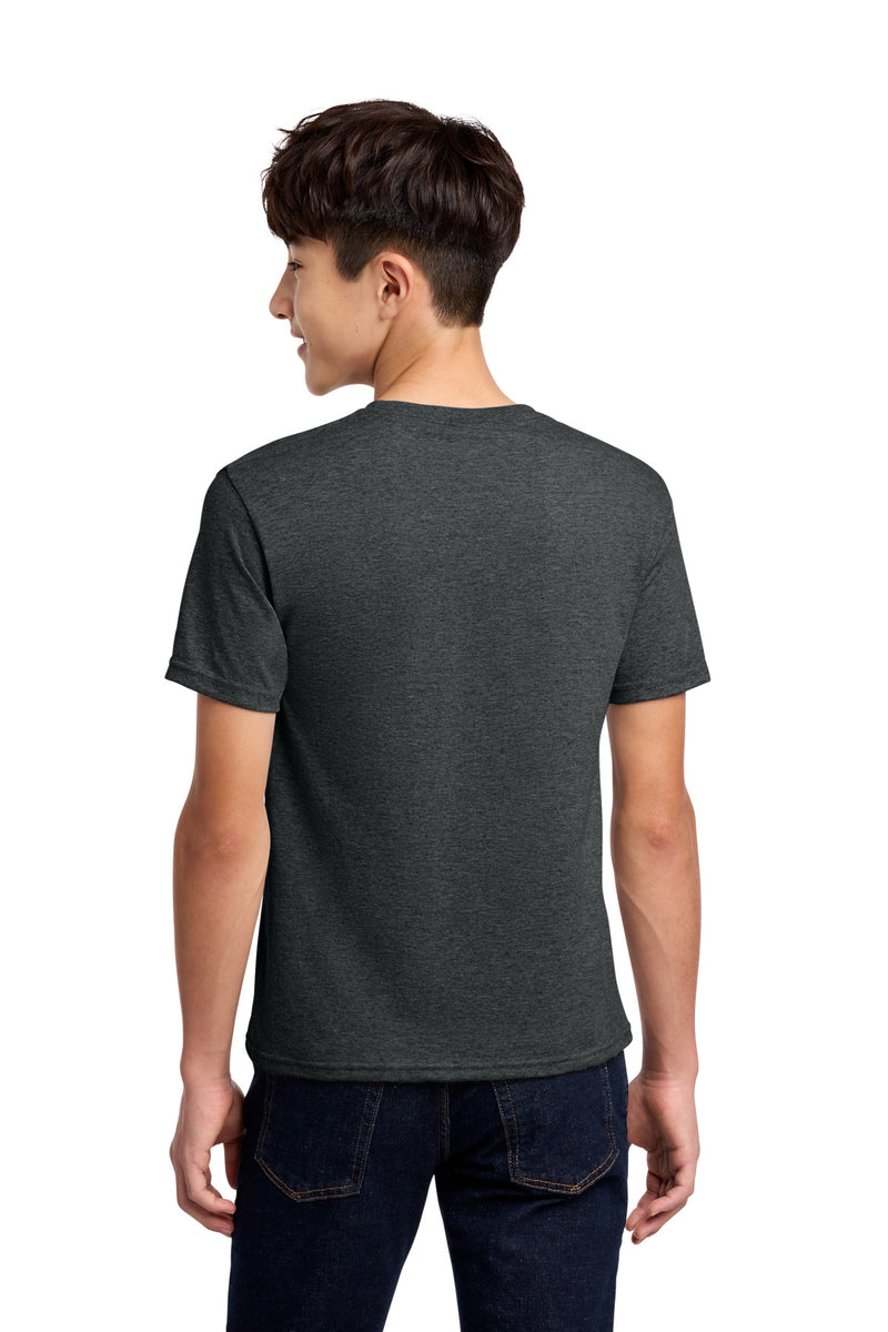 Jerzees - Youth Dri-Power 50/50 Cotton/Poly T-Shirt - Black Heather