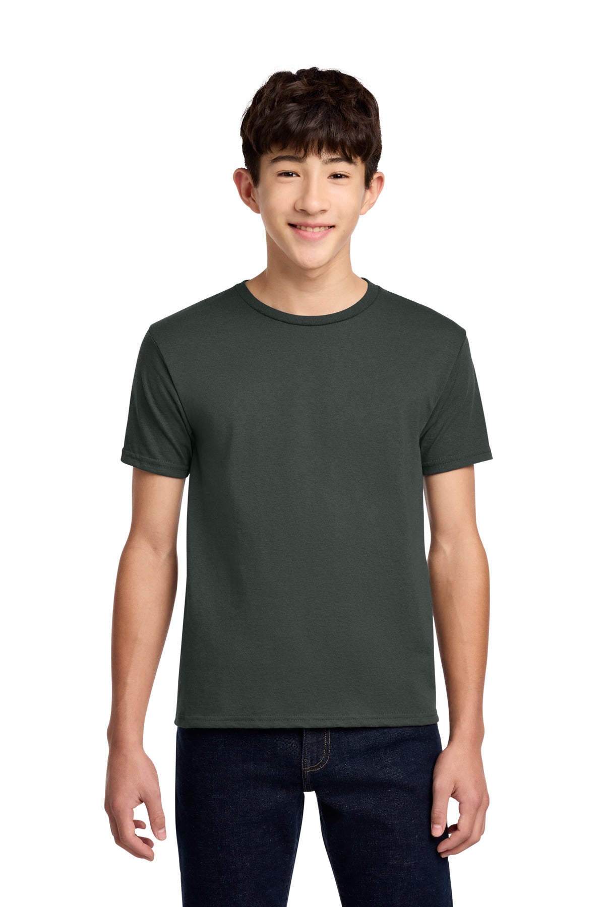 Jerzees - Youth Dri-Power 50/50 Cotton/Poly T-Shirt - Charcoal Grey