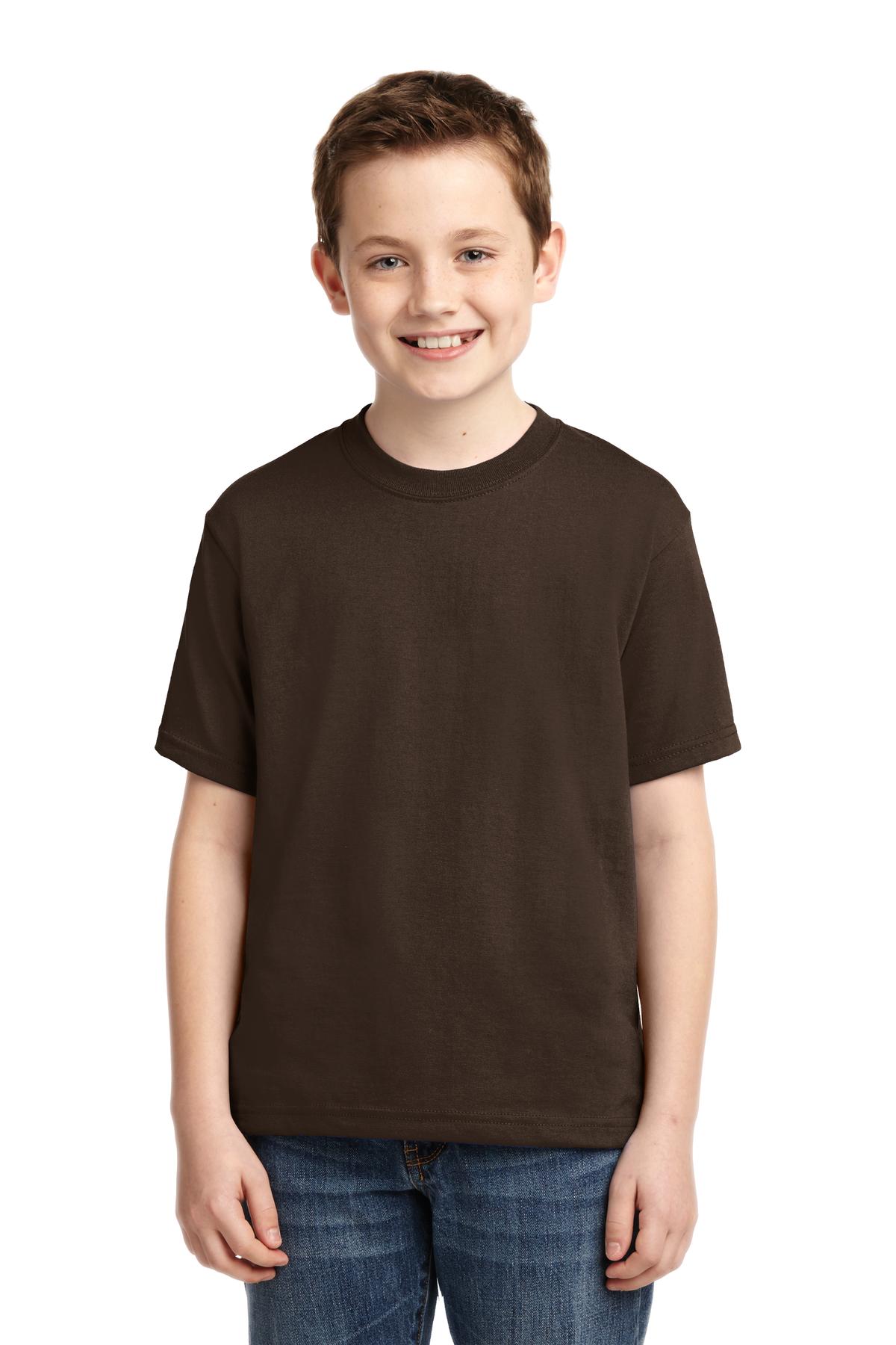 Jerzees - Youth Dri-Power 50/50 Cotton/Poly T-Shirt - Chocolate