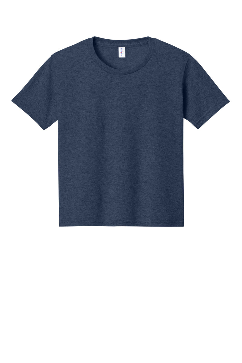 Jerzees - Youth Dri-Power 50/50 Cotton/Poly T-Shirt - Vintage Heather Navy