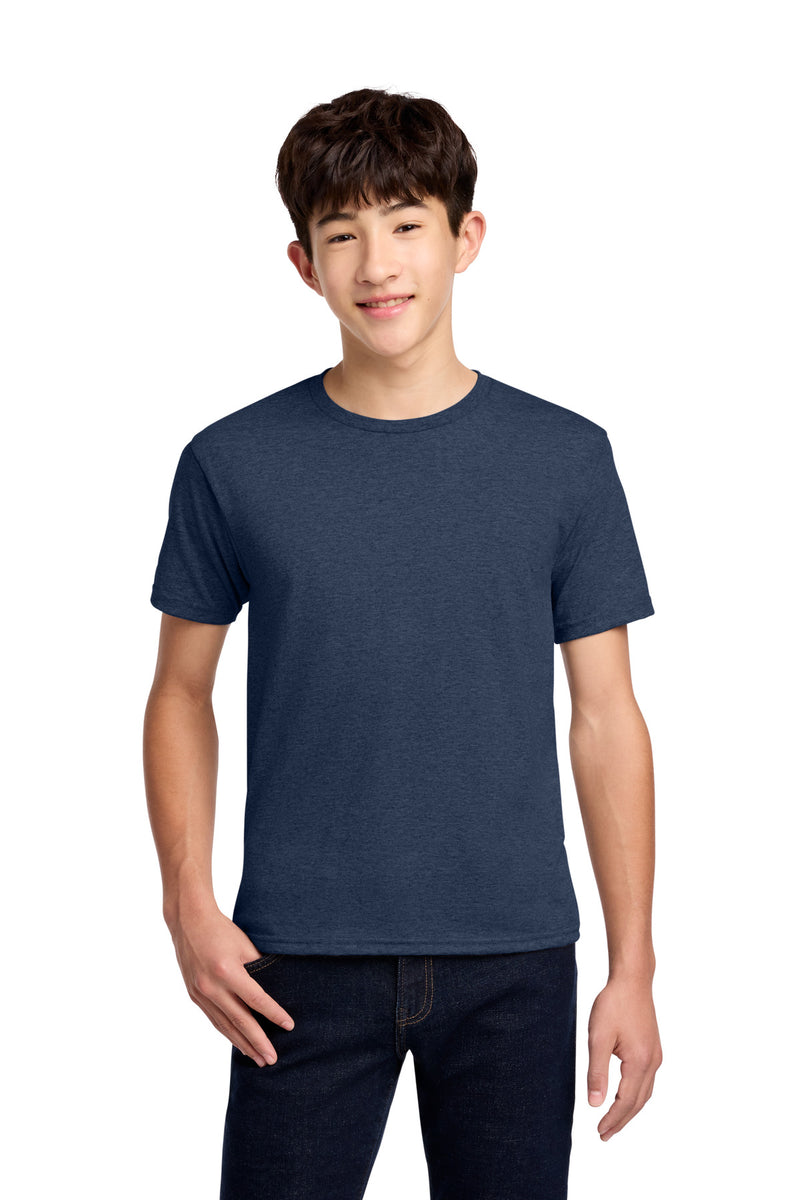 Jerzees - Youth Dri-Power 50/50 Cotton/Poly T-Shirt - Vintage Heather Navy